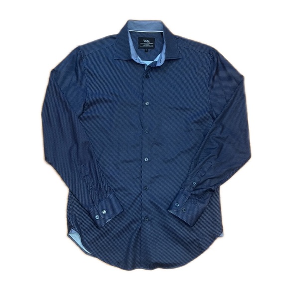 W.R.K Clothing Medalion 4 Way Stretch Button Down, size 15/Medium - Picture 2 of 11